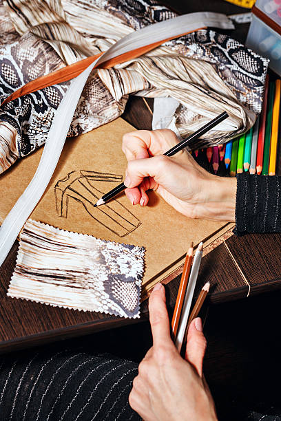 istock Sketches fashion designer 521577213