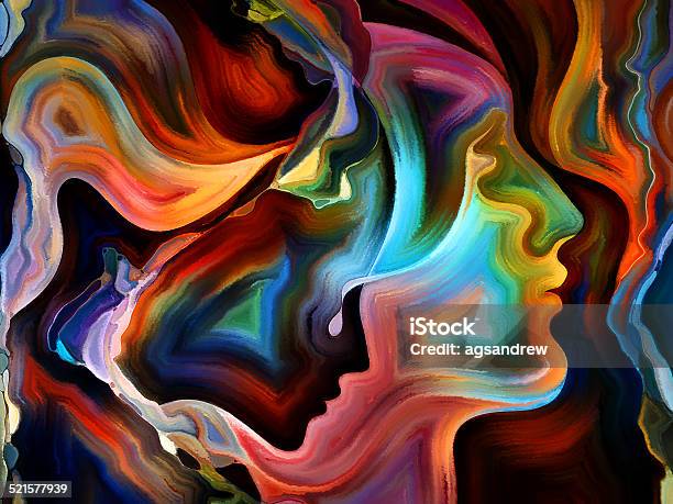 Advance Of Inner Paint Stock Photo - Download Image Now - Abstract, Painting - Art Product, People