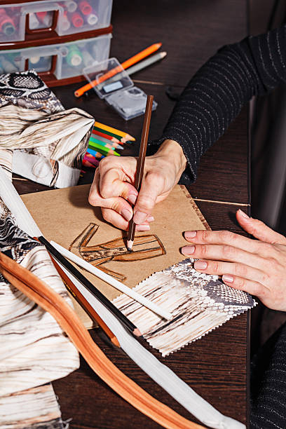 istock Sketches fashion designer 521578625