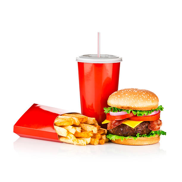 istock Take Out Food, Classic Cheeseburger Meal 521578827