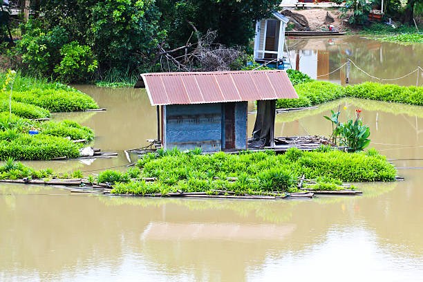 istock Thai Style Floating House ,Uthai Thani ,Thailand. 521580745