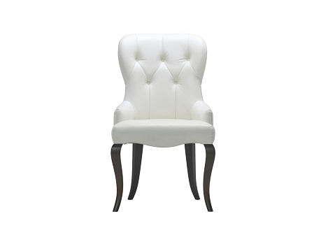 Armchair isolated on white background with clipping mask.
