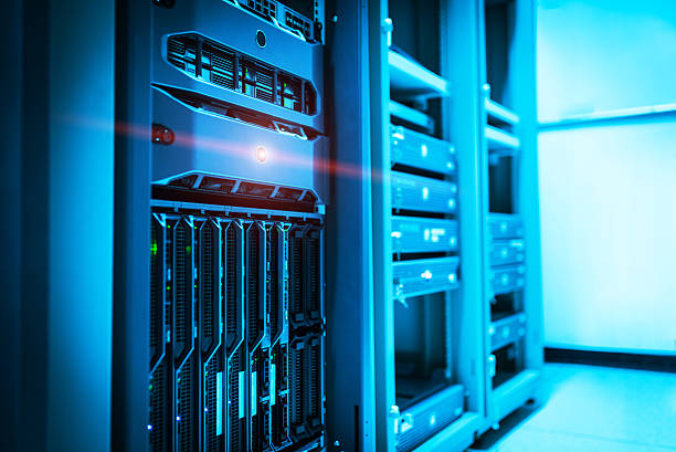 istock Storage servers in data room Domestic Room 521602380