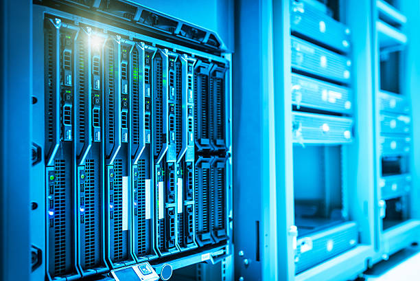 istock Storage servers in data room Domestic Room 521602678