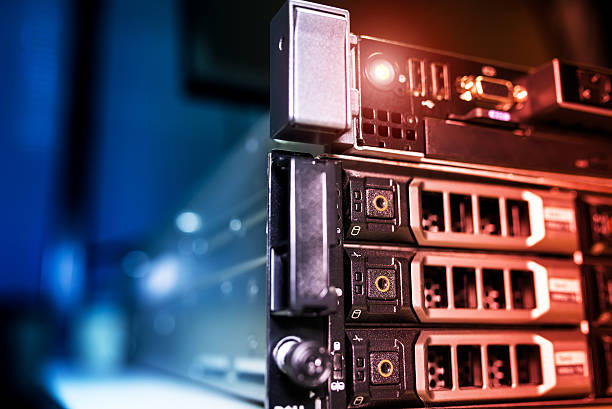 istock Storage servers in data room Domestic Room 521603316