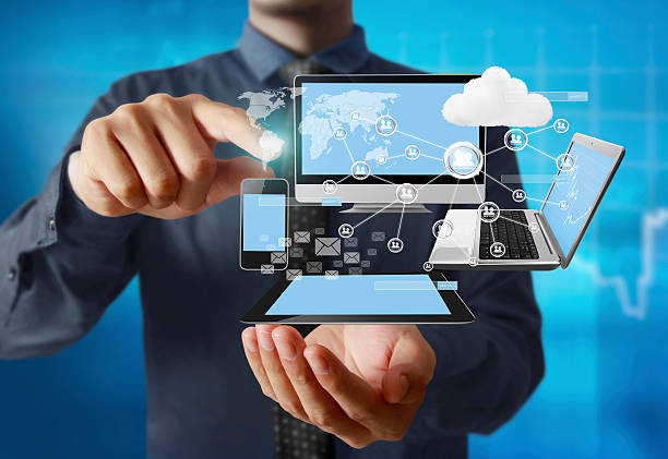 istock Technology in hands of businessmen 521603734