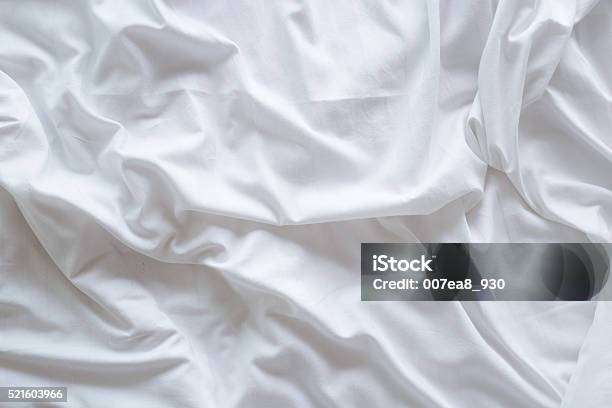 Top View Of Bedding Sheets Stock Photo - Download Image Now - Sheet - Bedding, Duvet, Textile