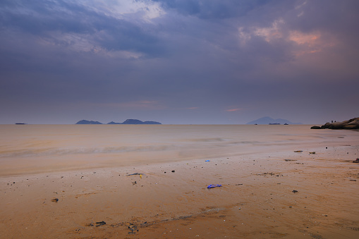 the sunset of Lung Kwu Tan Coastline 2016