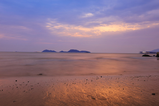the sunset of Lung Kwu Tan Coastline 2016