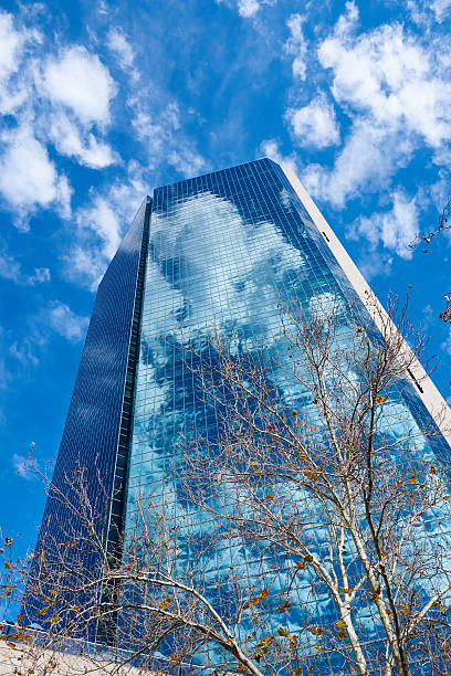 Reflective tall building stock photo