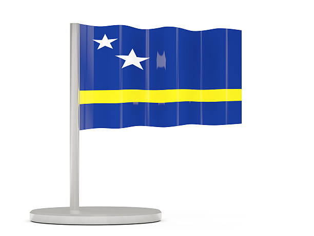 istock Pin with flag of curacao 521615158