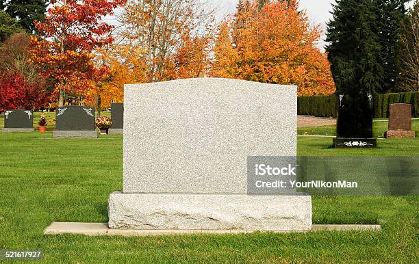 Blank Tombstone Stock Photo - Download Image Now - Tombstone, Blank, Copy Space