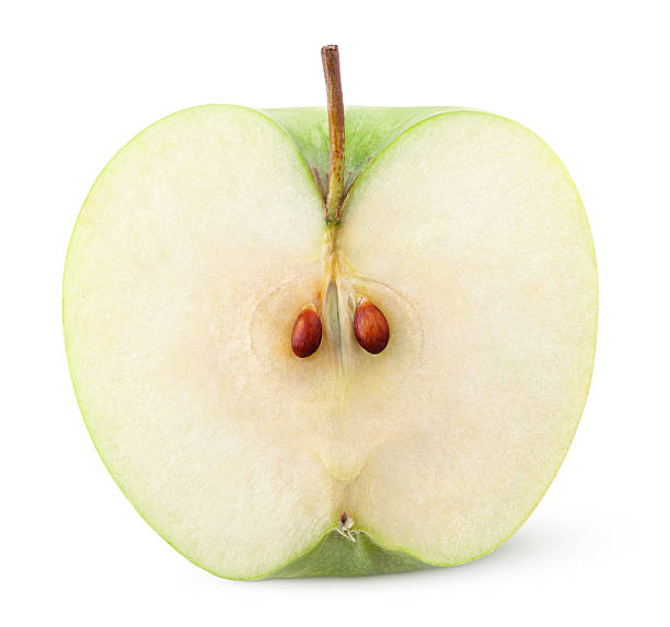istock Half of green apple 521618813