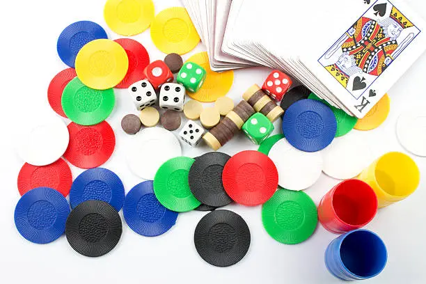 coins, dices, and cards