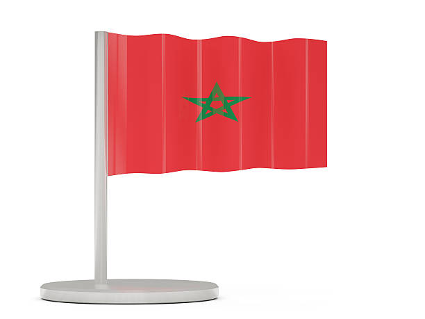 istock Pin with flag of morocco 521620212