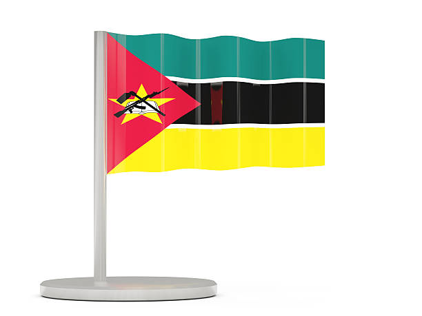 istock Pin with flag of mozambique 521620260