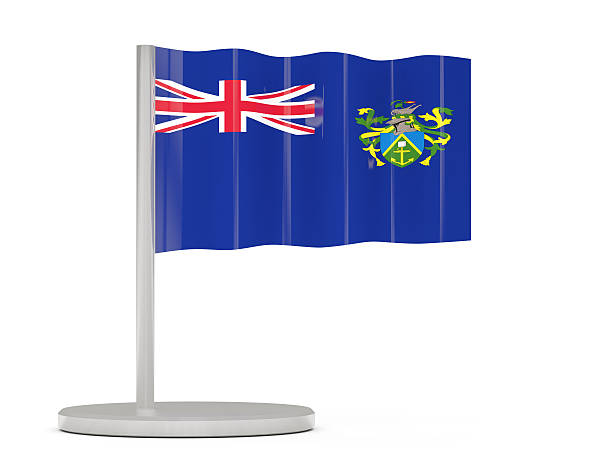 istock Pin with flag of pitcairn islands 521621540