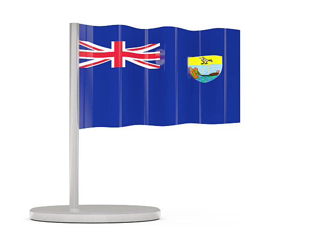 istock Pin with flag of saint helena 521622164
