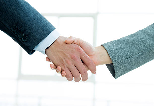 istock Closeup of business handshake 521623974