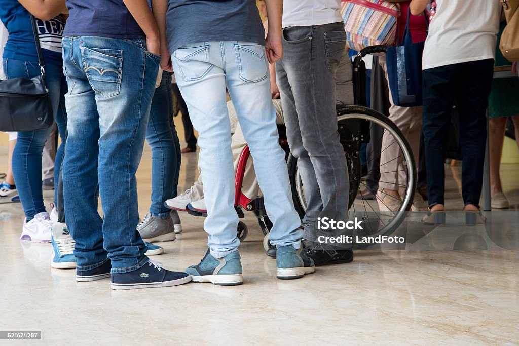 young generation teenagers staying in a group High School Stock Photo