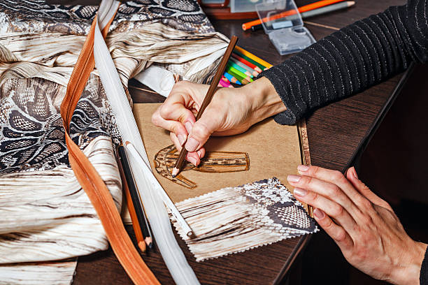 istock Sketches fashion designer 521625149