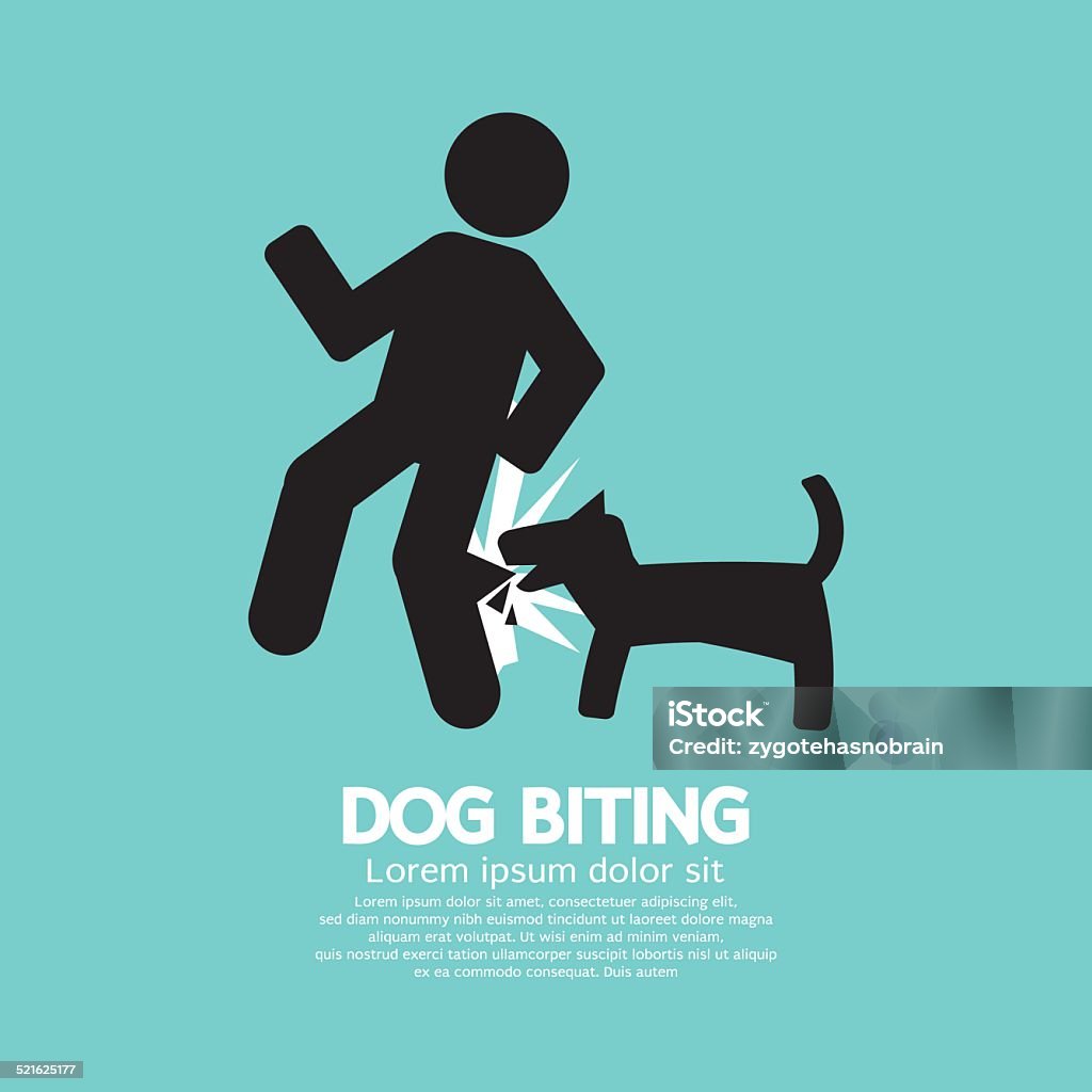 Dog Biting Symbol Vector Illustration Dog stock vector