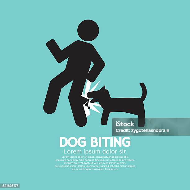 Dog Biting Symbol Vector Illustration Stock Illustration - Download Image Now - Dog, Biting, Aggression