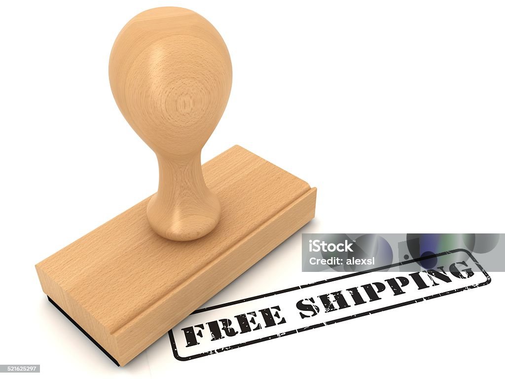 Free shipping - rubber stamp Free Shipping Business Stock Photo