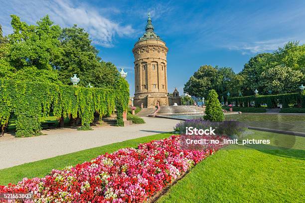 Mannheim Water Tower Stock Photo - Download Image Now - Mannheim, Germany, City