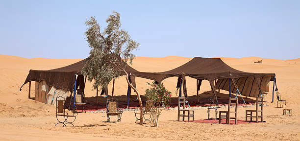 istock Tented canopy with chairs in the desert, Erg Chebbi, Sahara desert 521661723