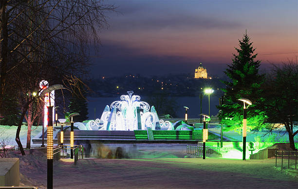 istock Evening city landscape. 521666915