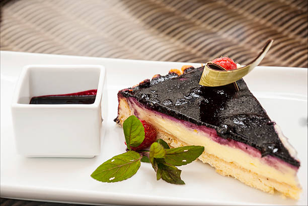 istock Cheesecake with blueberry and blackberry 521683707