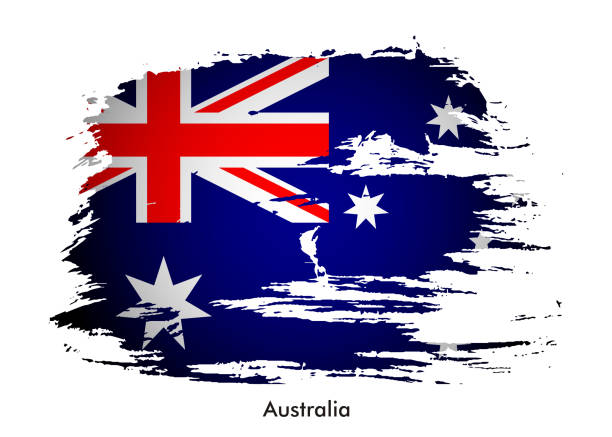 Bandiera dell'Australia - illustrazione arte vettoriale