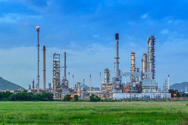 istock Oil refinery in the industry. 521685268