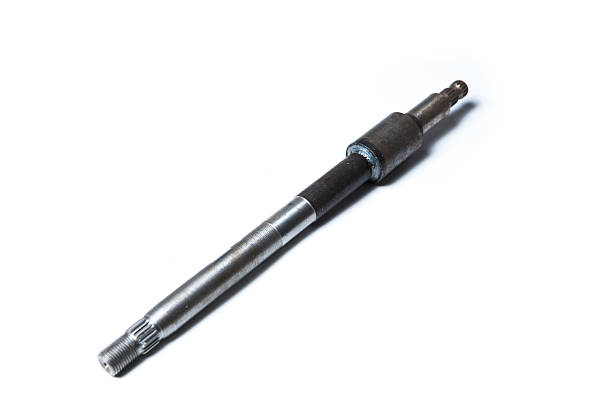 istock Axle shaft, drive shaft, half shaft close upon white 521686341