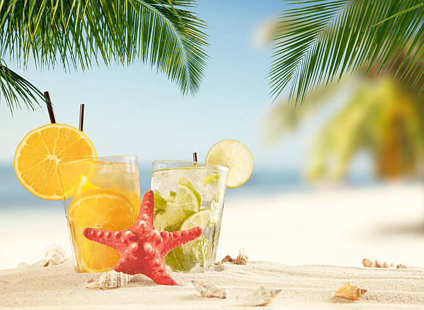 istock Summer sandy beach with blur ocean on background 521687820
