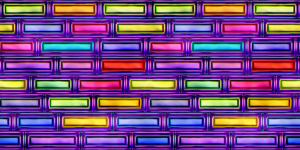 istock Seamless texture  abstract shiny colorful background 3D illustration 521688442