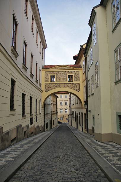 istock old street in the Prague 521688574