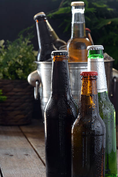 istock Different beers on a table of wood. 521690722