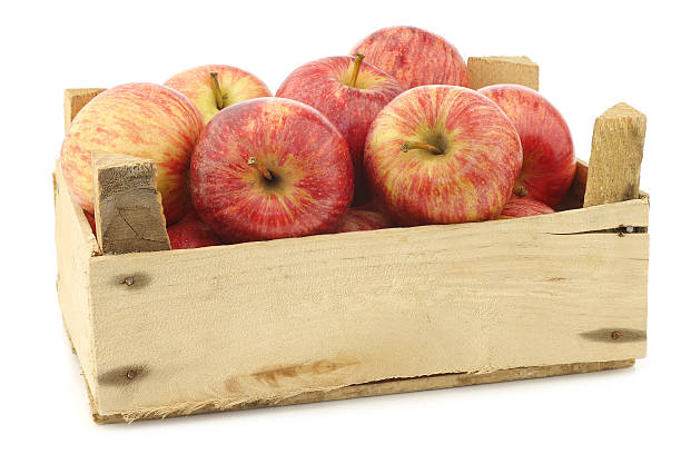 istock fresh sweet small apples in a wooden crate 521691964