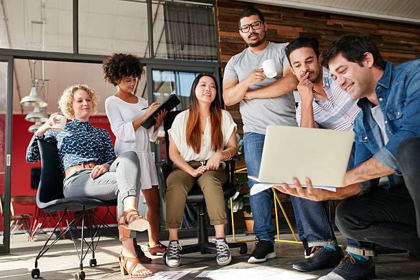 istock Meeting of creative professional in modern office 521692682