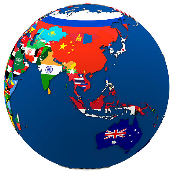 istock Political Asia and Australia map 521693748