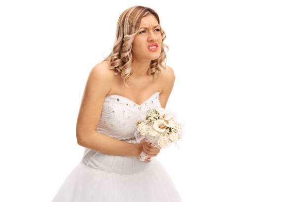 istock Bbride experiencing pain in her abdomen 521694864