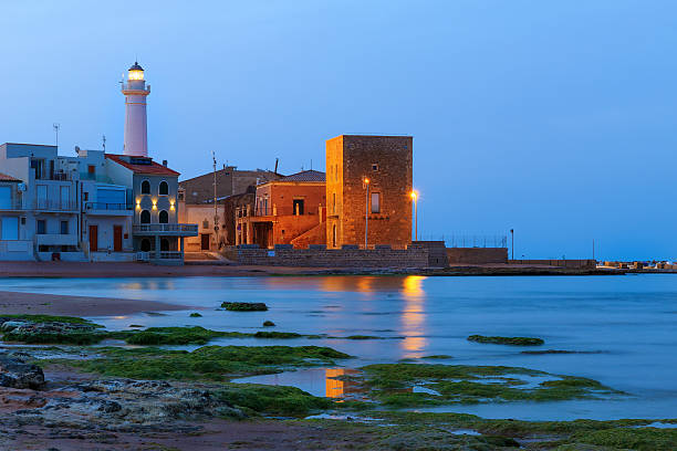 Dawn at Punta Secca Beach - Montalbano Filming Location