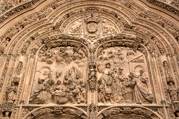 istock Cathedral Church Facade, Salamanca 521695184