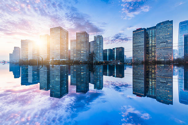 istock skyline of Beijing in sunset 521695452