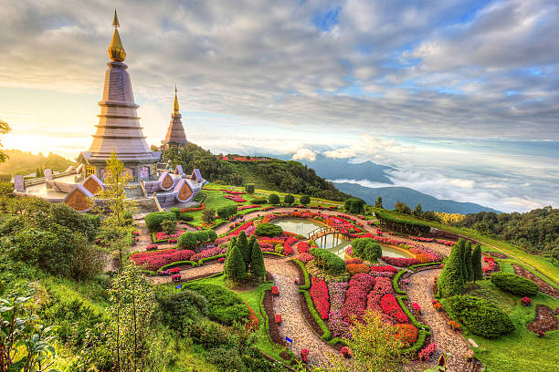 istock Landscape of two pagodas Noppamethanedol & Noppapol Phumsiri , I 521696924