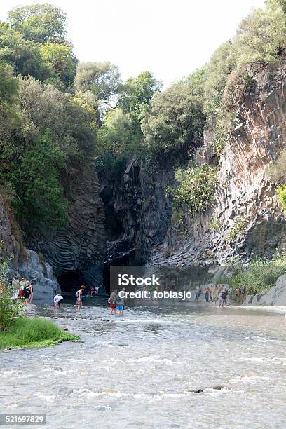 Alcantara River Sicily Stock Photo - Download Image Now - Cliff, Cold Drink, Cold Temperature