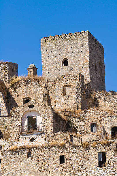 istock Panoramic view of Craco. Basilicata. Italy. 521698185