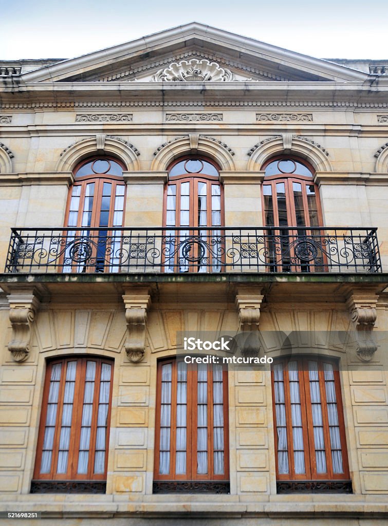 Bogotá, Colombia: masonic lodge building Bogotá, Colombia: historical 19th century building on Calle 18 used by the Colombian free masonry - entance to Grand Lodge of Colombia - Gran Logia de Colombia - Casa Kopp D'Avila - architect Alberto Manrique Martin - Veracruz - Santa Fe - photo by M.Torres 19th Century Style Stock Photo